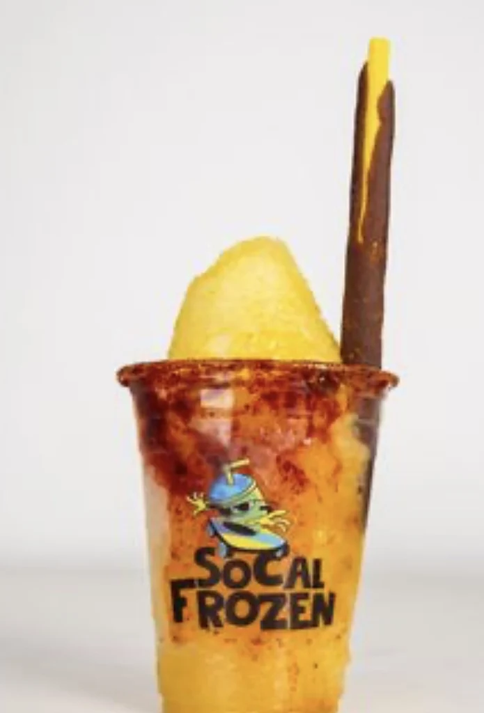 Spicy Diablo raspado with chamoy and chile